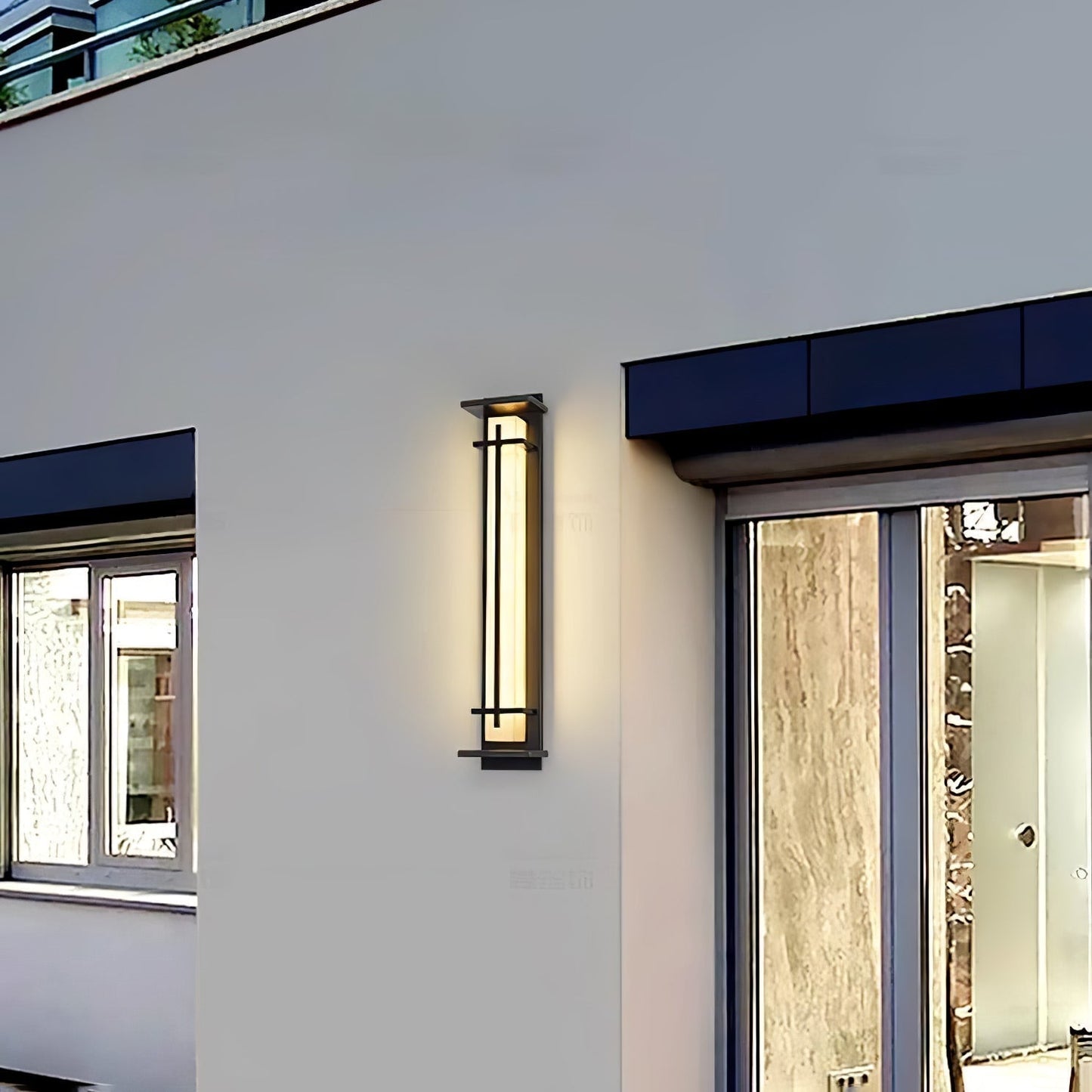 Rayen | Modern Square Alabaster Waterproof Outdoor Wall Light