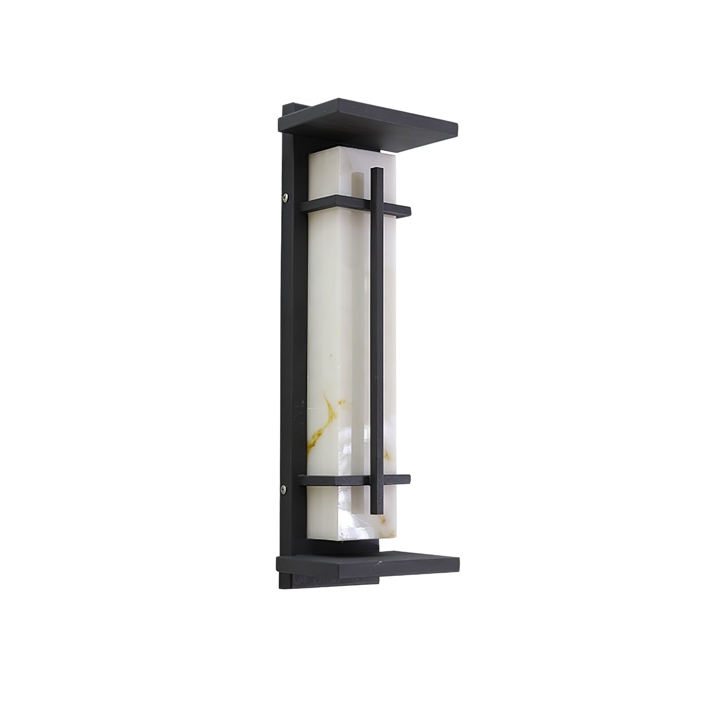 Rayen | Modern Square Alabaster Waterproof Outdoor Wall Light