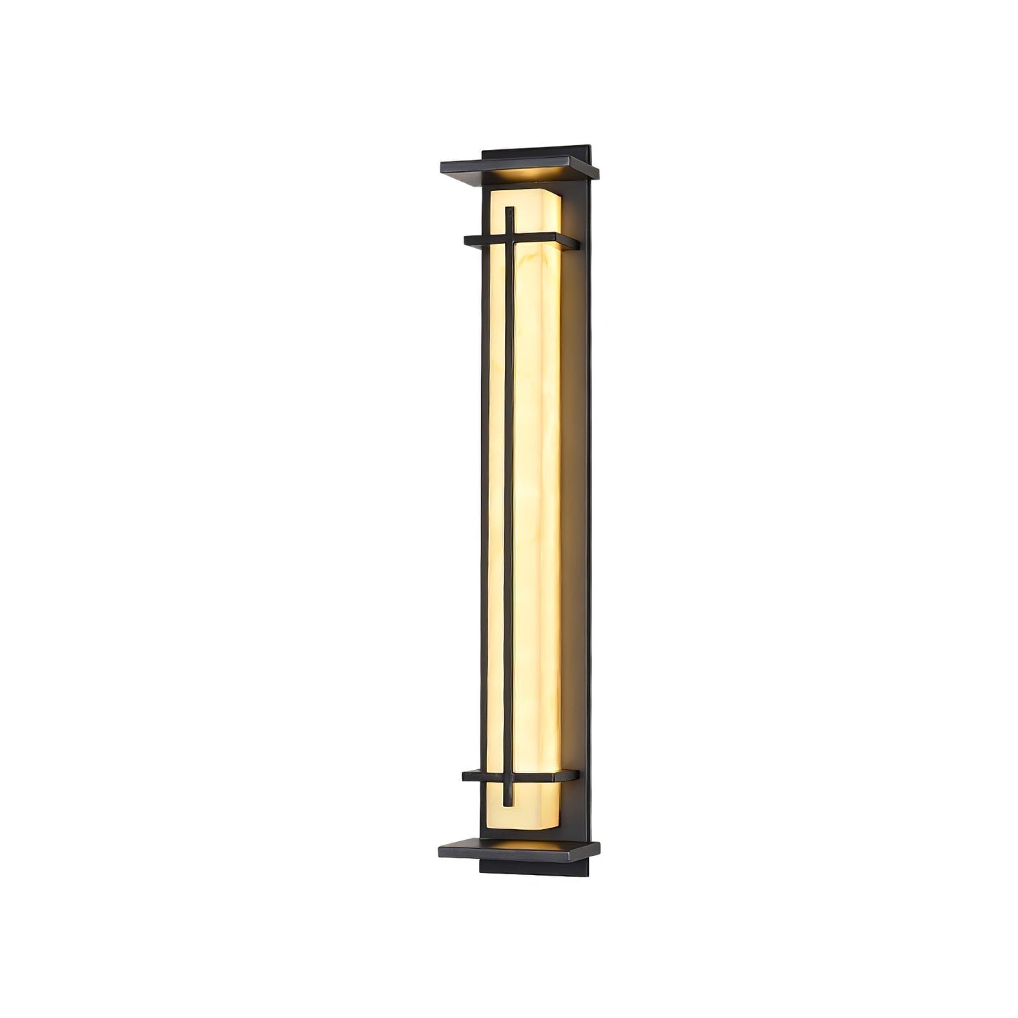 Rayen | Modern Square Alabaster Waterproof Outdoor Wall Light