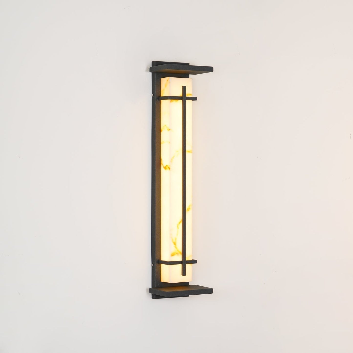 Rayen | Modern Square Alabaster Waterproof Outdoor Wall Light