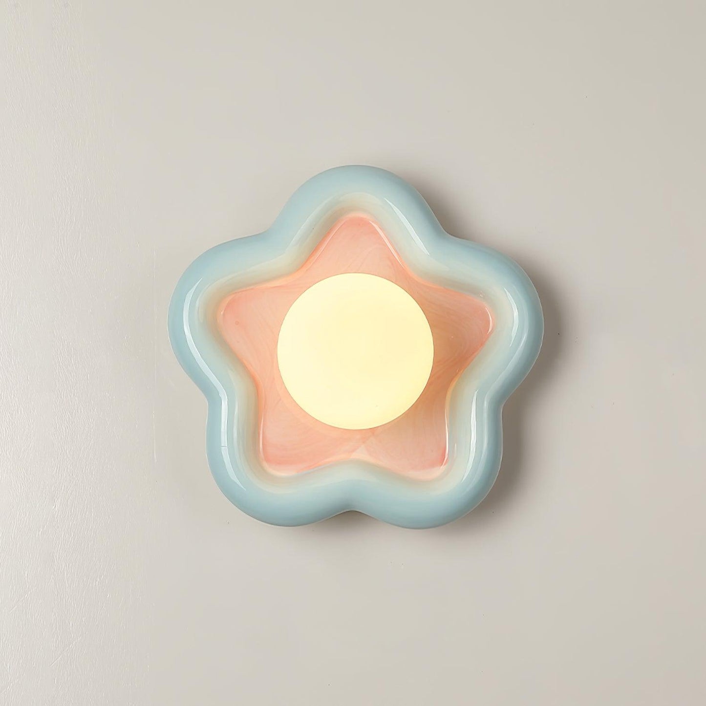 Thaloric | Artistic Ceramic Floral Bloom Sculpted Wall Light