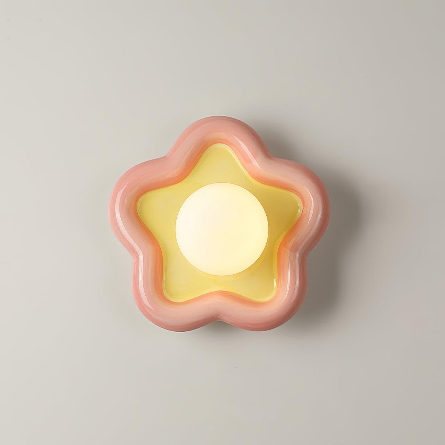 Thaloric | Artistic Ceramic Floral Bloom Sculpted Wall Light