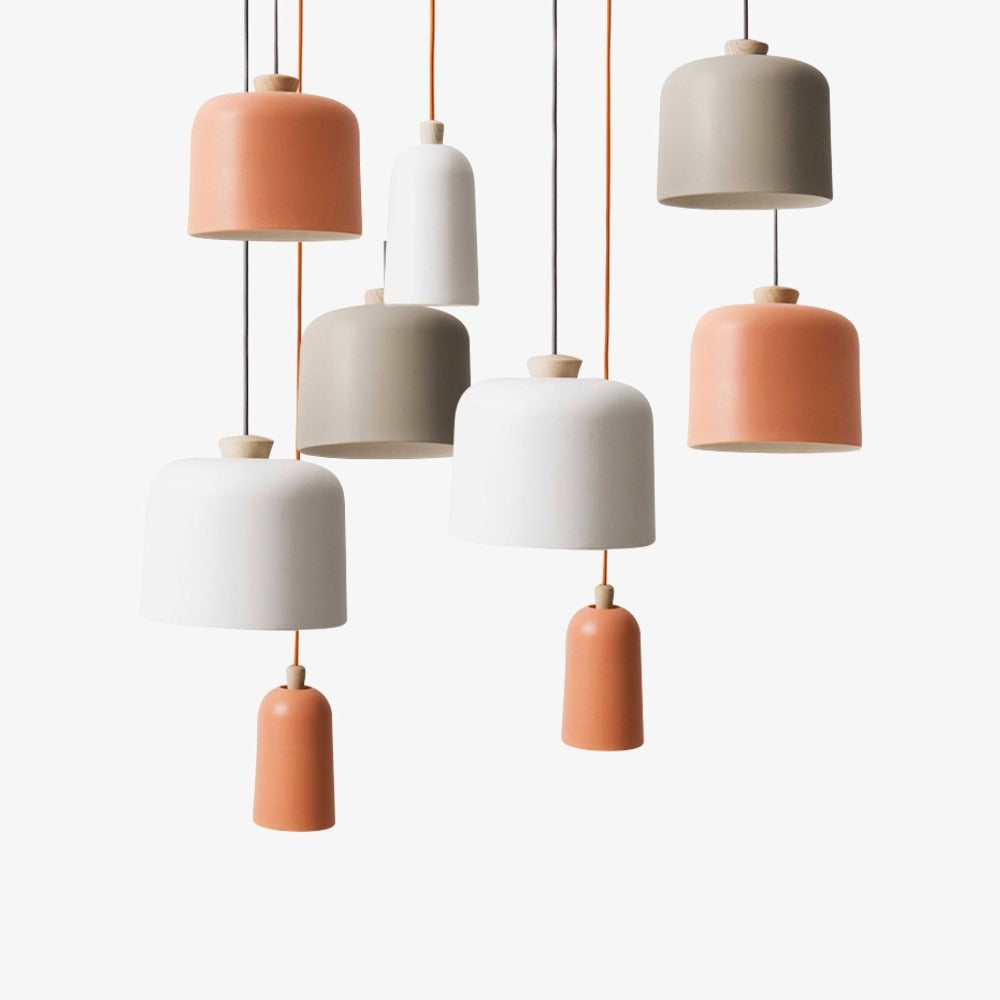 Velderan | Nordic Dome Wood Accent Pendant Light