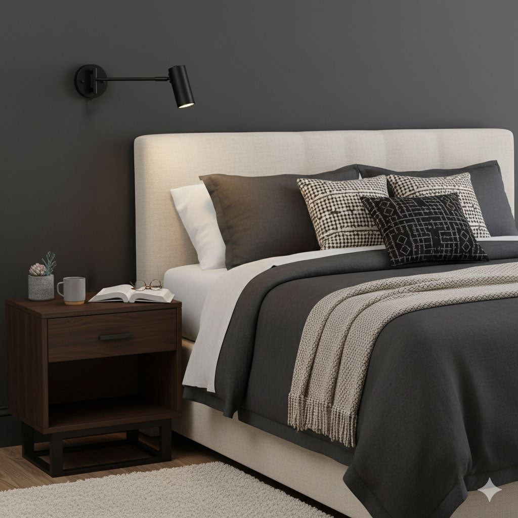 Mondorim | Linear Minimalist Geometric Adjustable Swing Arm Wall Light