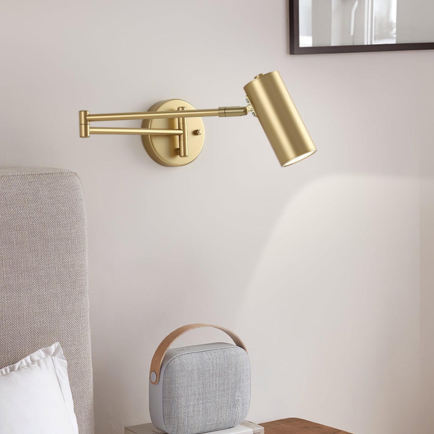 Mondorim | Linear Minimalist Geometric Adjustable Swing Arm Wall Light
