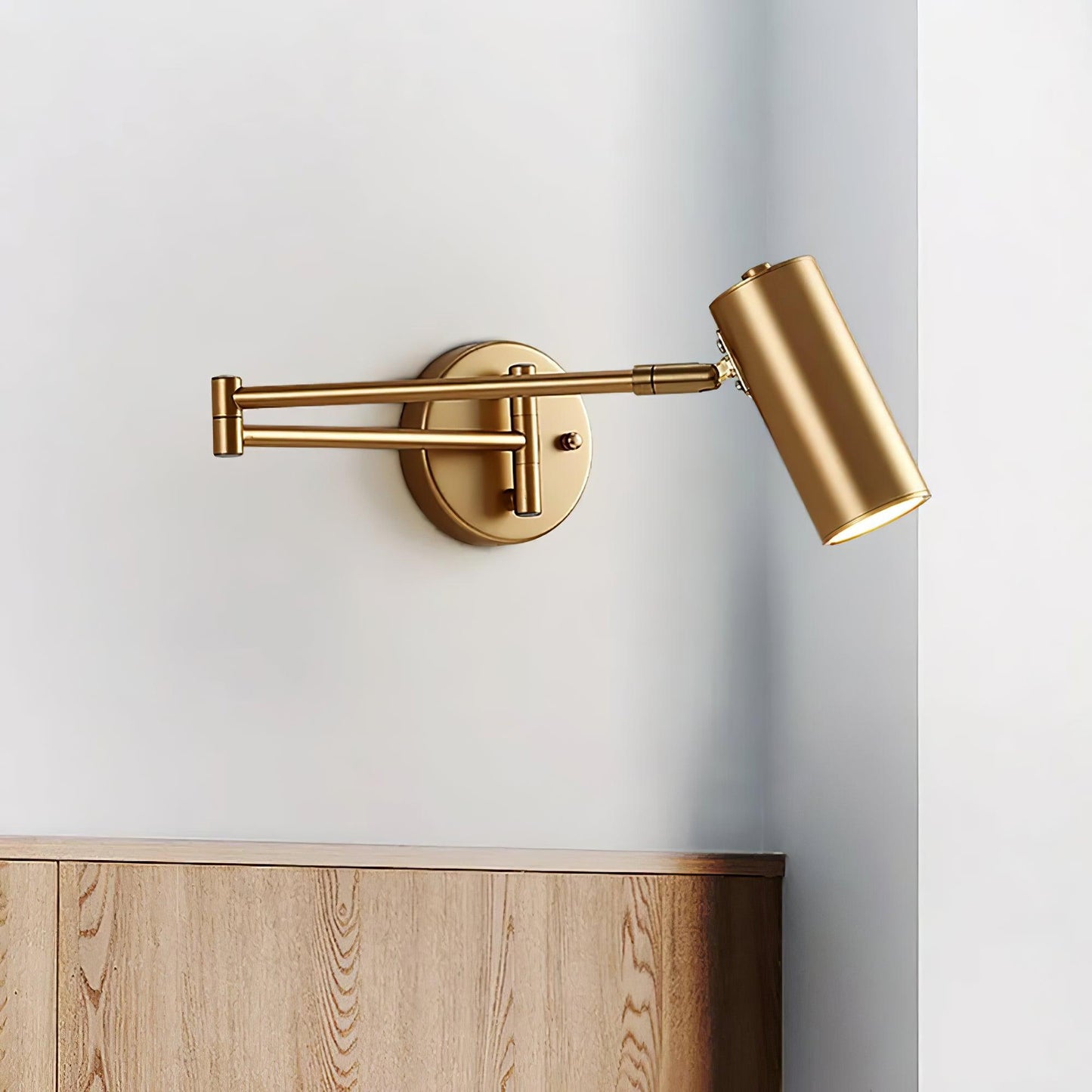 Mondorim | Linear Minimalist Geometric Adjustable Swing Arm Wall Light