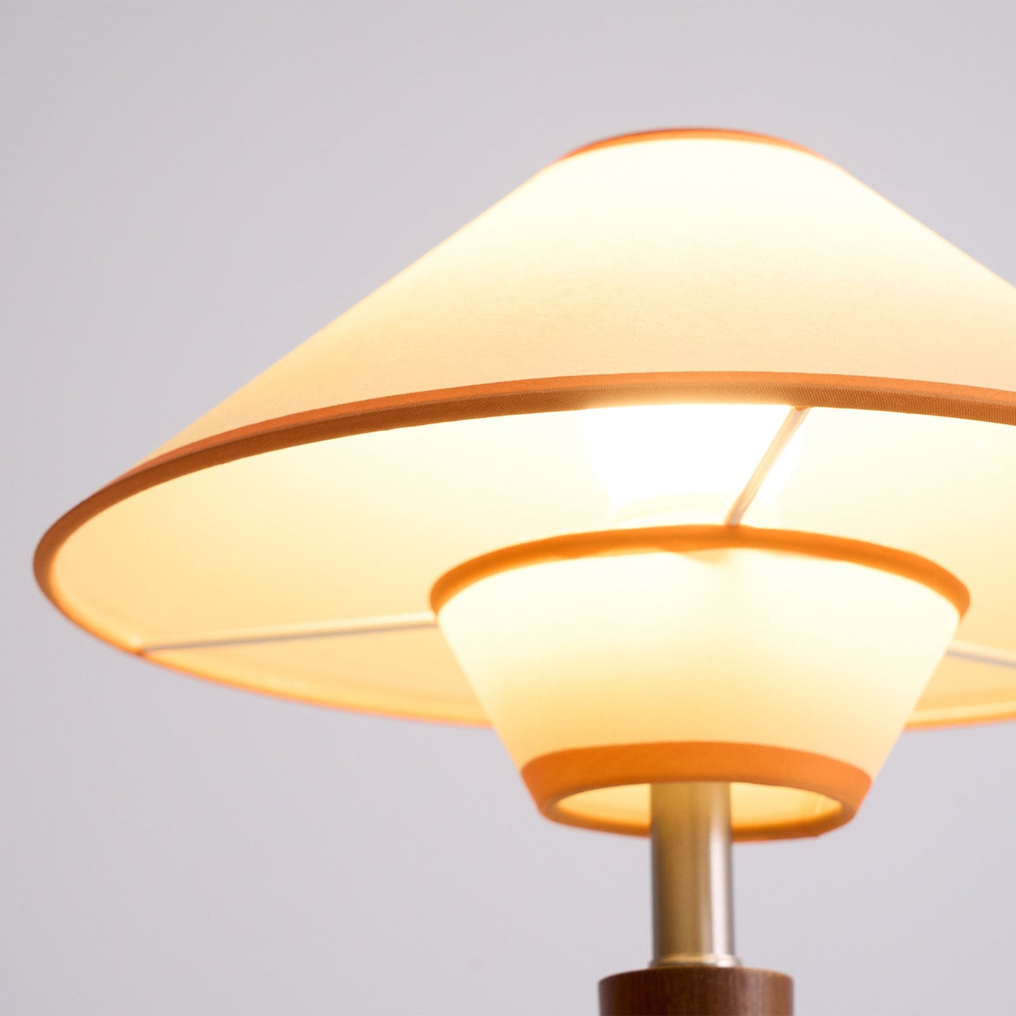 Zymorica | Midcentury Modern Walnut Column Accent Table Lamp