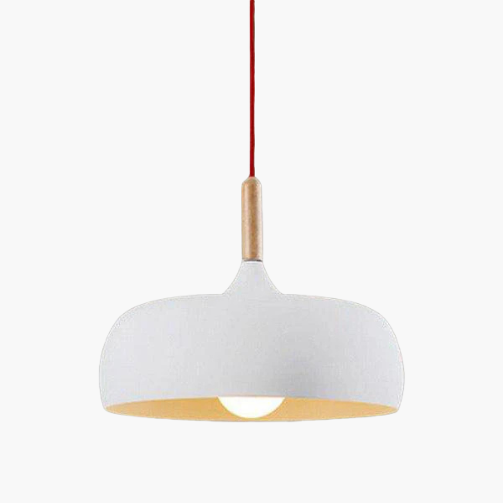 Valenthia | Nordic Dome Timber Accent Pendant Light