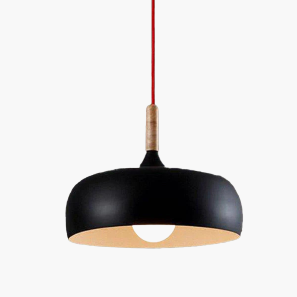 Valenthia | Nordic Dome Timber Accent Pendant Light