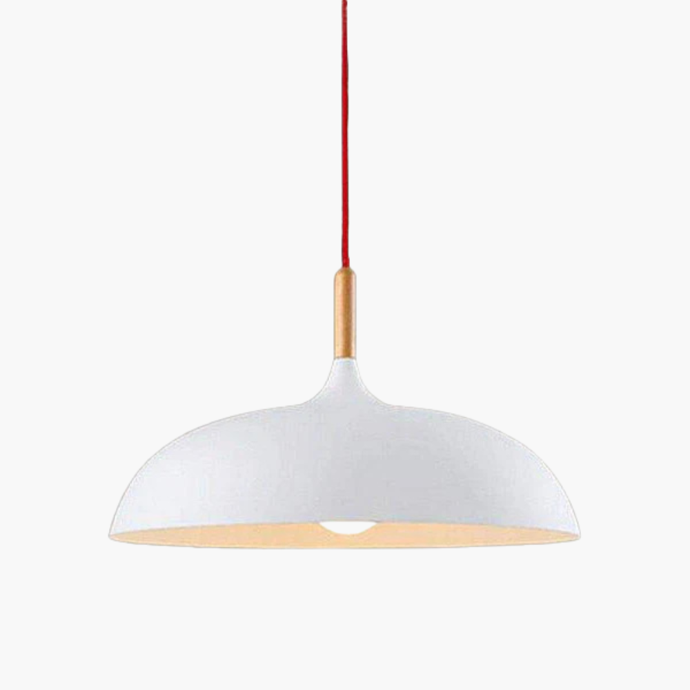 Valenthia | Nordic Dome Timber Accent Pendant Light