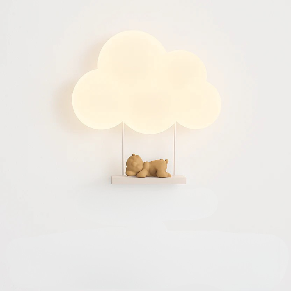 Vantessy | Stylized Geometric Animal Profile Kids Bedside Wall Light