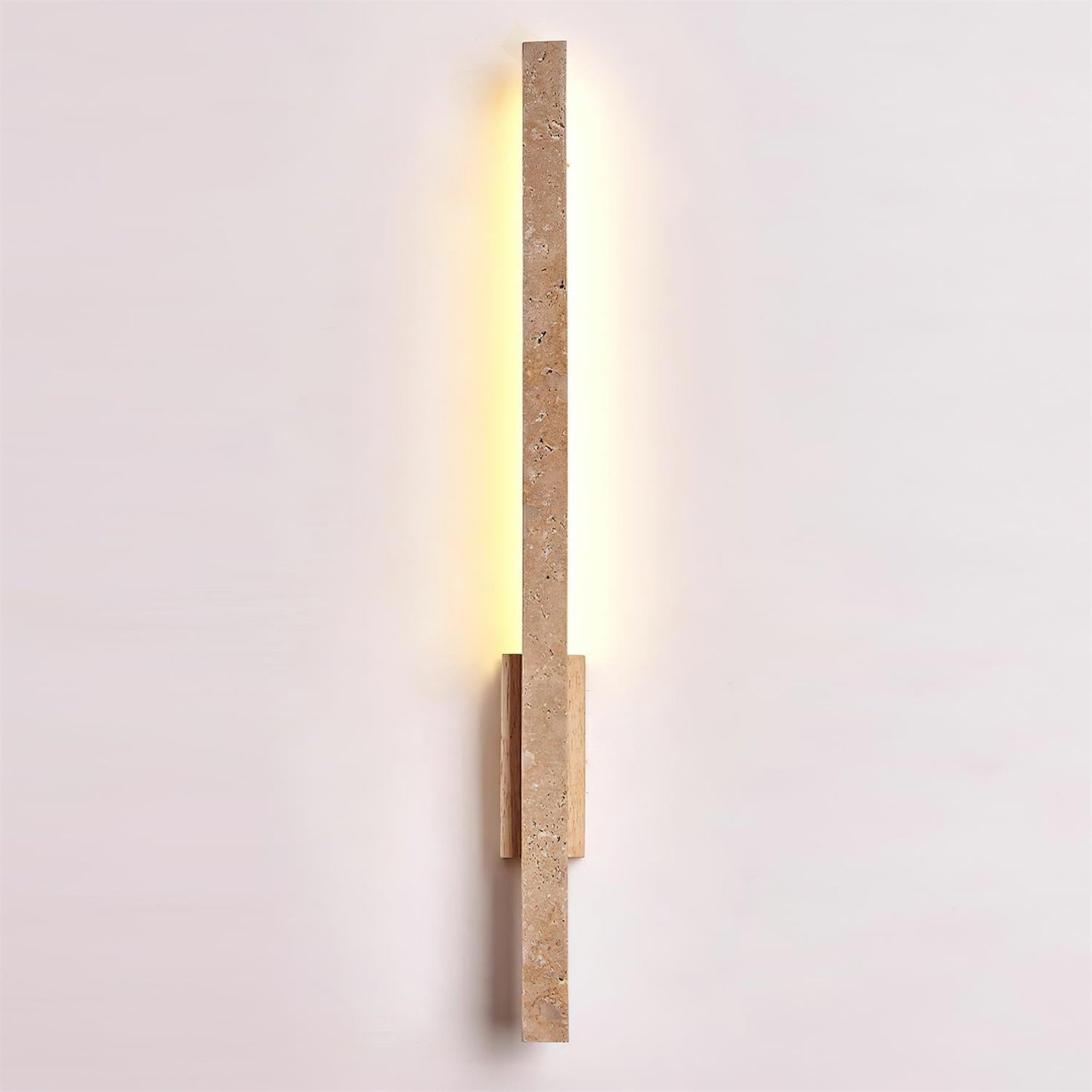 Aeryss | Linear Architectural Travertine Stone Wall Light Sconce