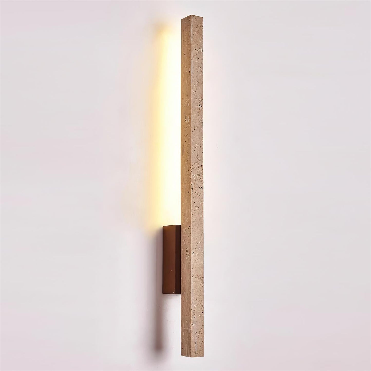 Aeryss | Linear Architectural Travertine Stone Wall Light Sconce