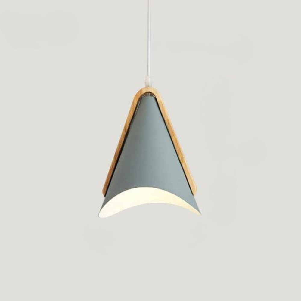 Veldoran | Nordic Tapered Timber and Iron Pendant Light