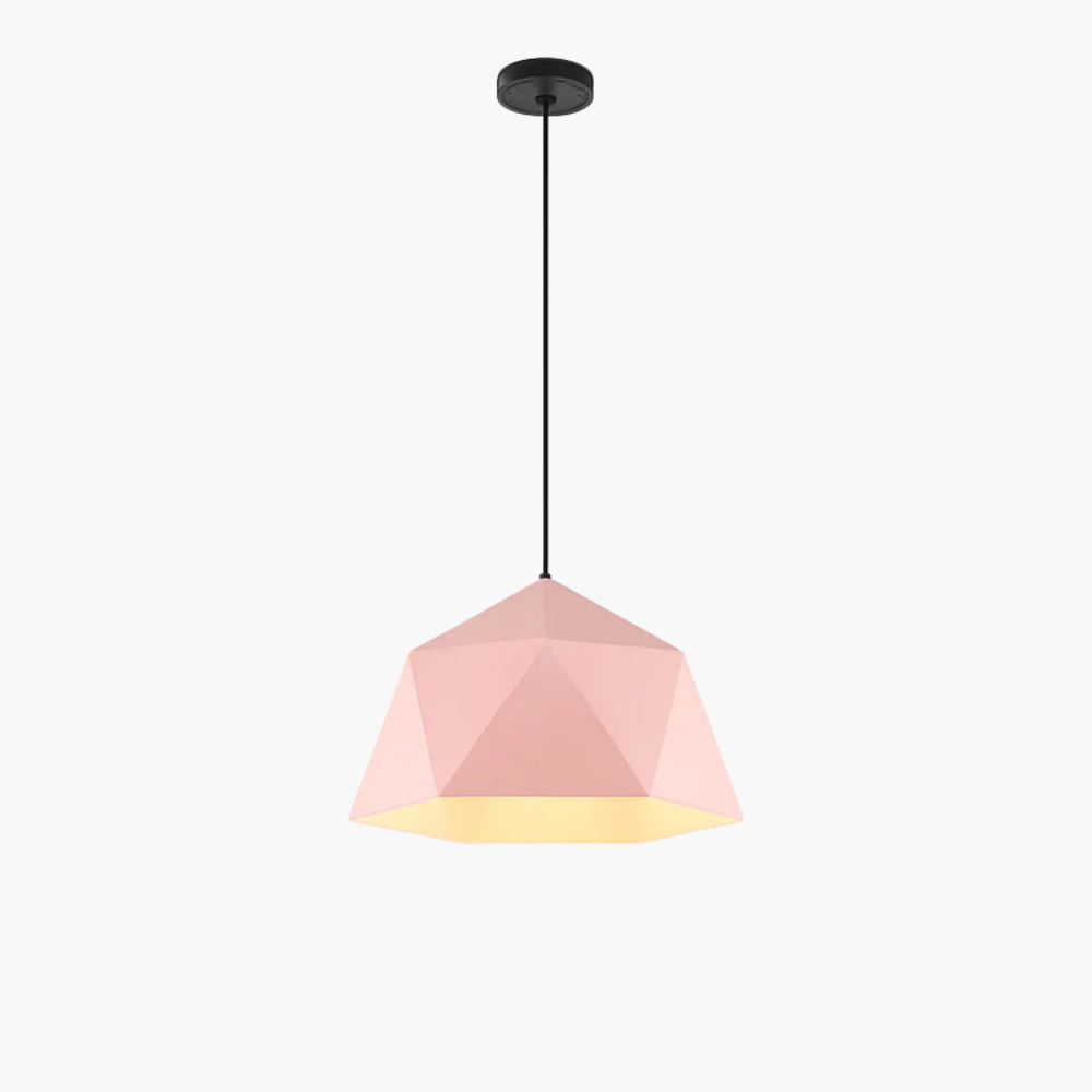 Verovei | Modern Geometric Diamond Cage Metal Pendant Light