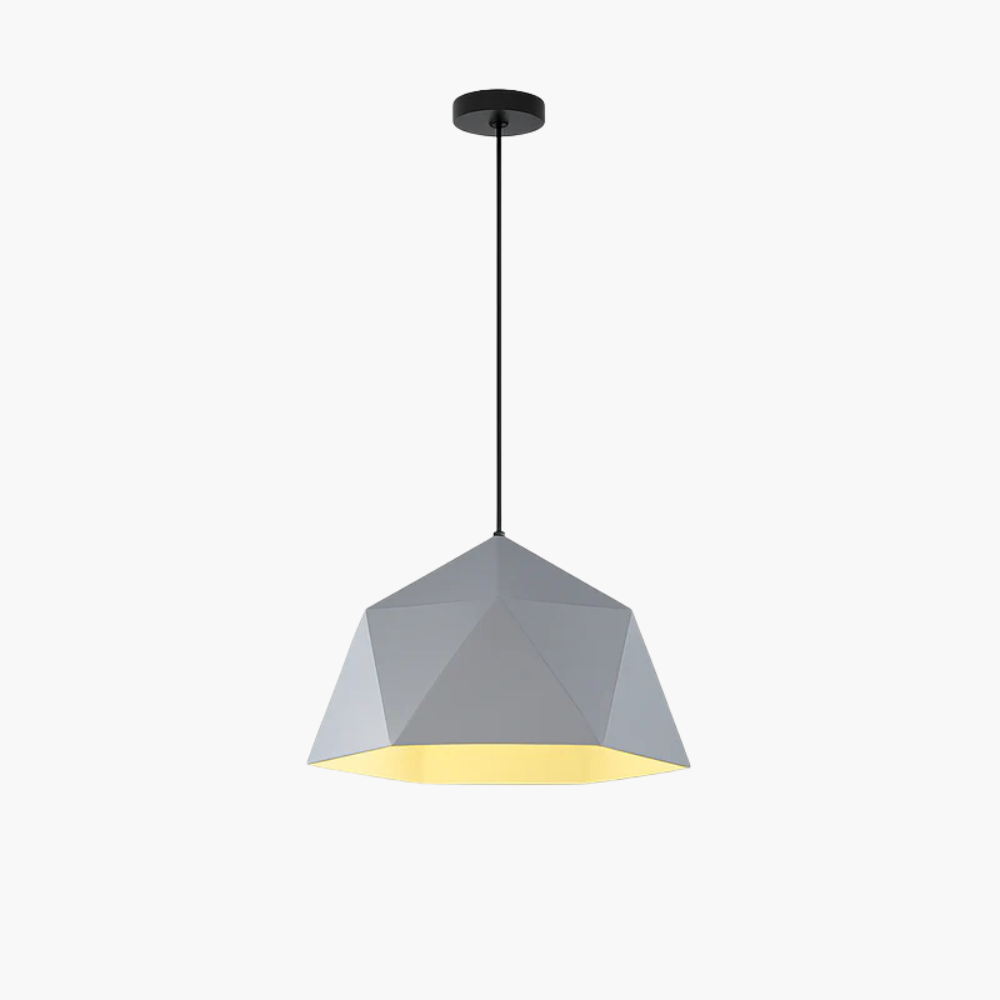 Verovei | Modern Geometric Diamond Cage Metal Pendant Light