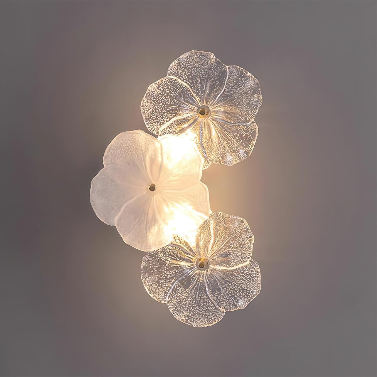 Erislys | Botanical Bloom Sculptural Glass Petal Wall Light