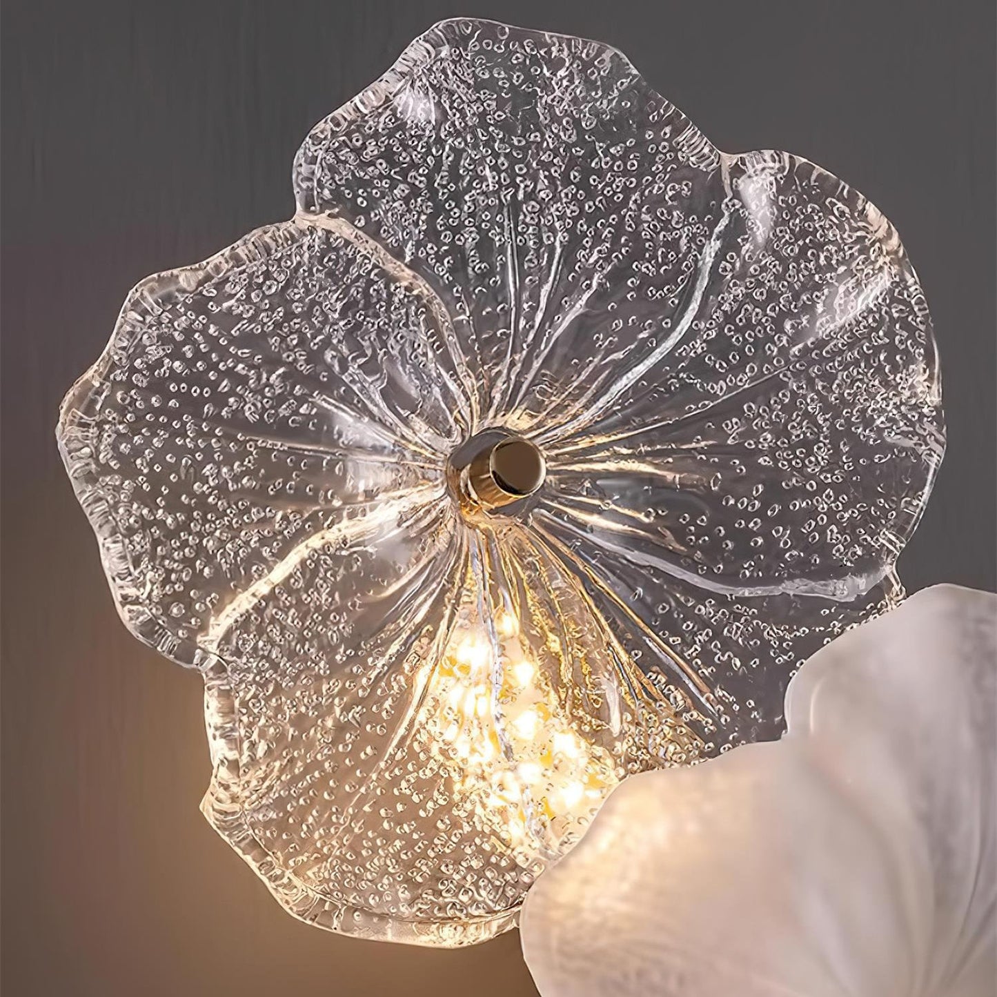 Erislys | Botanical Bloom Sculptural Glass Petal Wall Light