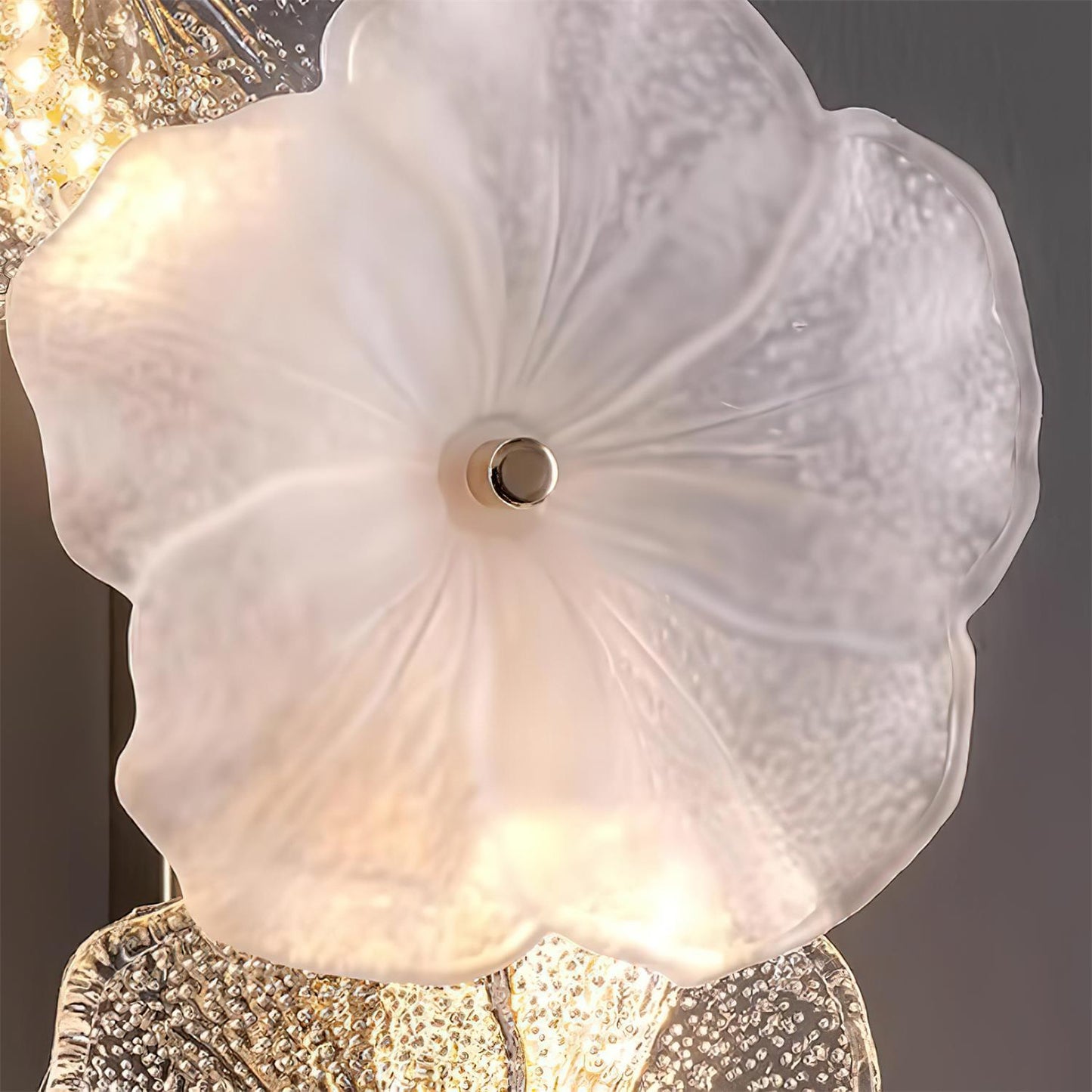 Erislys | Botanical Bloom Sculptural Glass Petal Wall Light