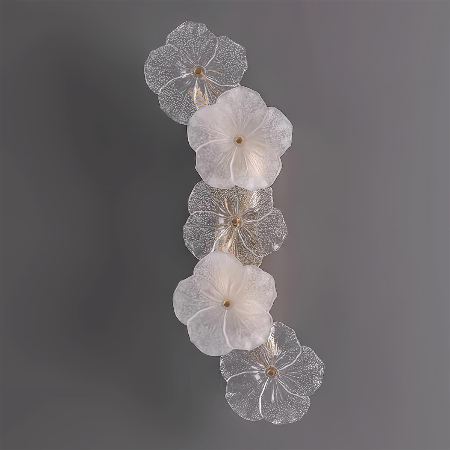 Erislys | Botanical Bloom Sculptural Glass Petal Wall Light