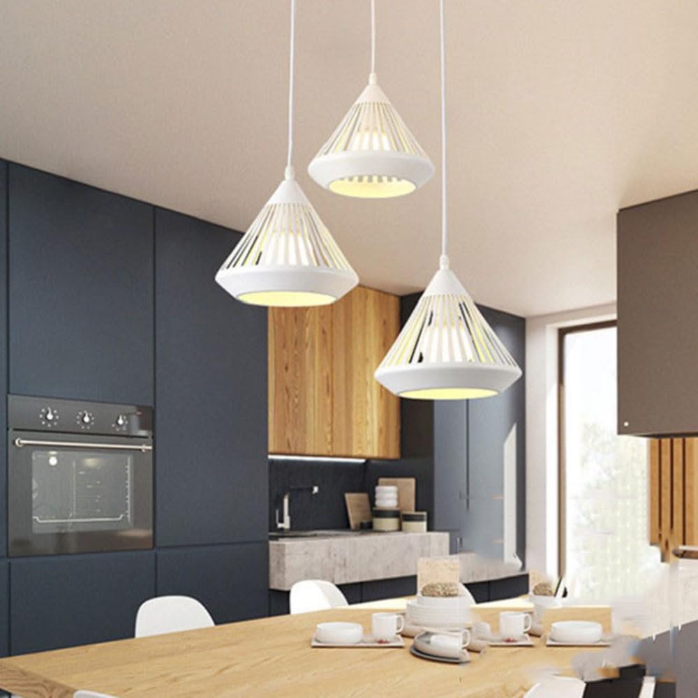 Nyvold | Minimalist Conical Ribbed Glass Metal Pendant Light