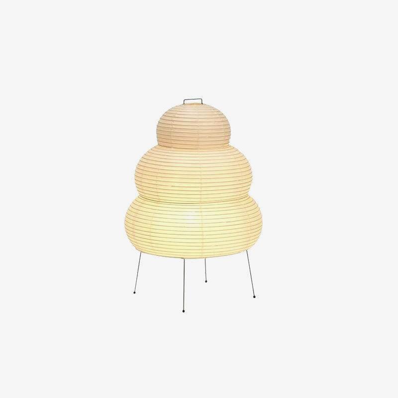 Kryntaleo | Japanese Ribbed Bamboo Silhouette Oriental Accent Table Lamp