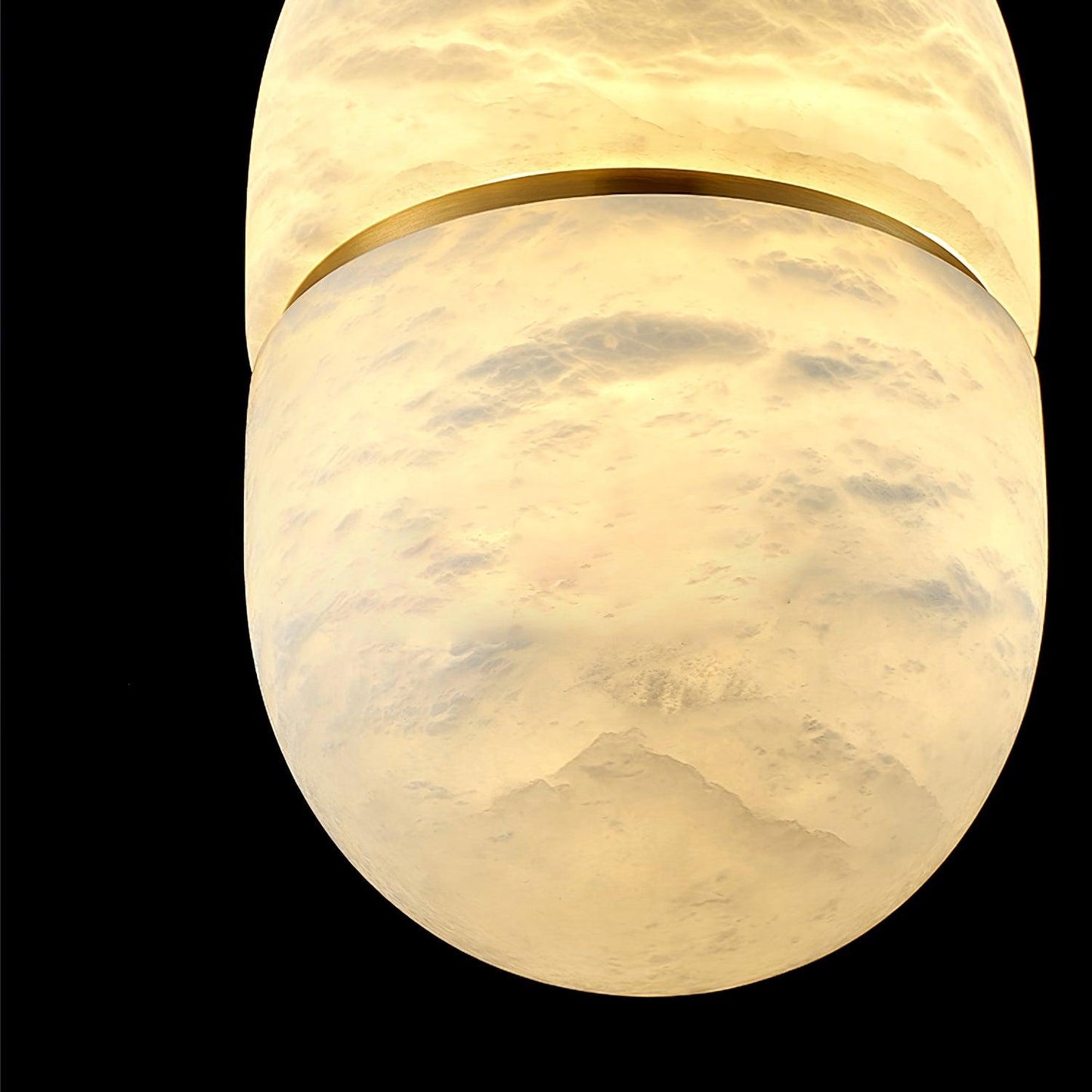 Caythos | Sculptural Capsule Alabaster Stone Pendant Light
