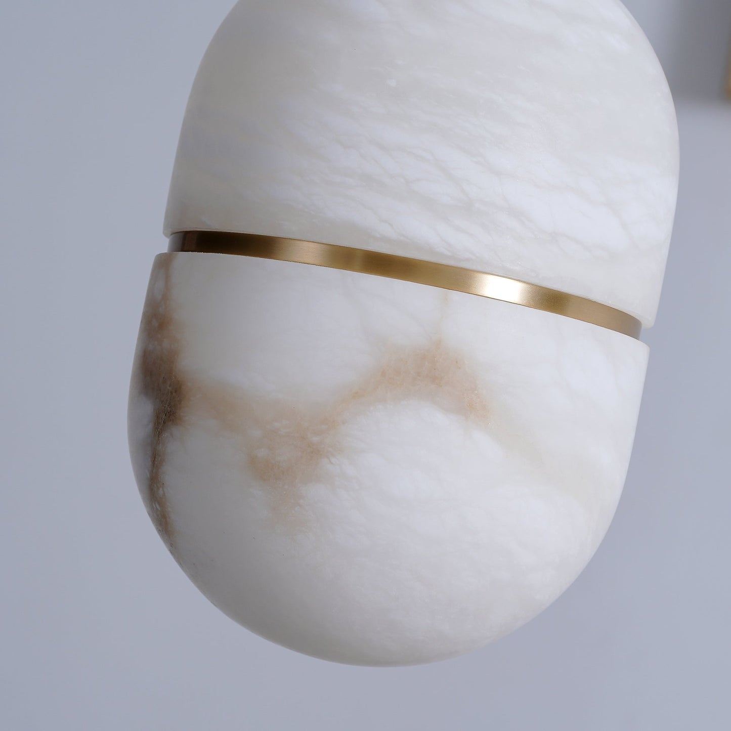 Caythos | Sculptural Capsule Alabaster Stone Pendant Light