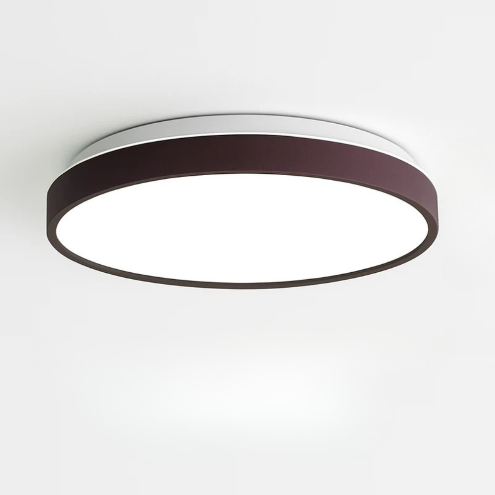 Zyldor | Slim Circular Modern Metal Flush Mount Ceiling Light