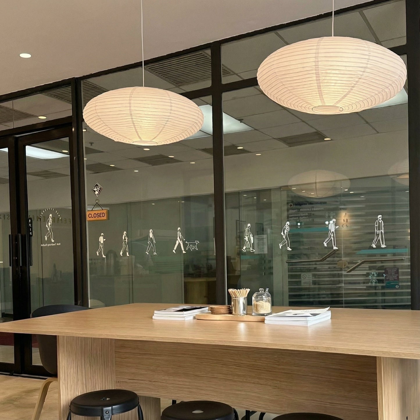 Zeni | Modern Oval Wabi Sabi Paper Pendant Light