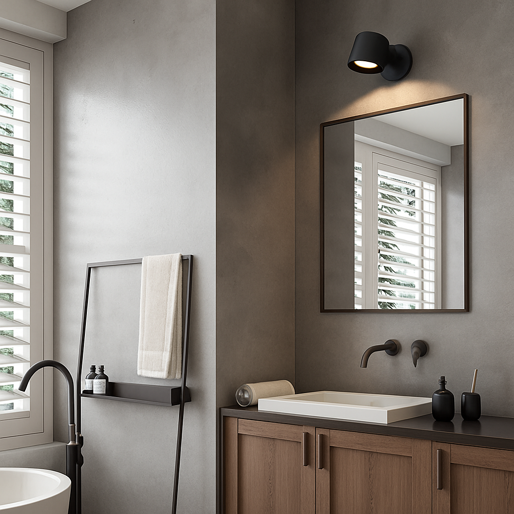 Mistralle | Modern Revolving Sculptural Matte Swivel Wall Light