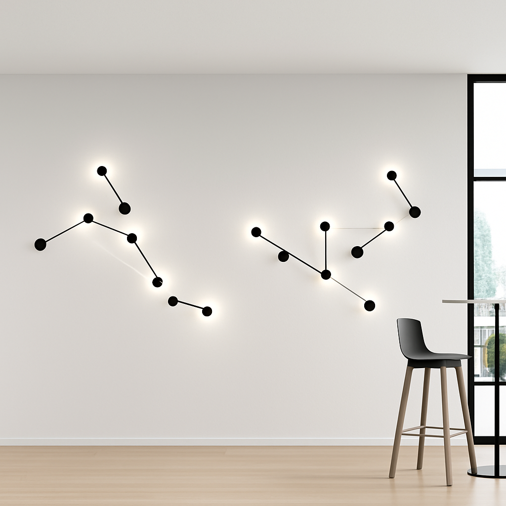 Varinthe | Minimalist Artistic Dots Metal Wall Light Fixture