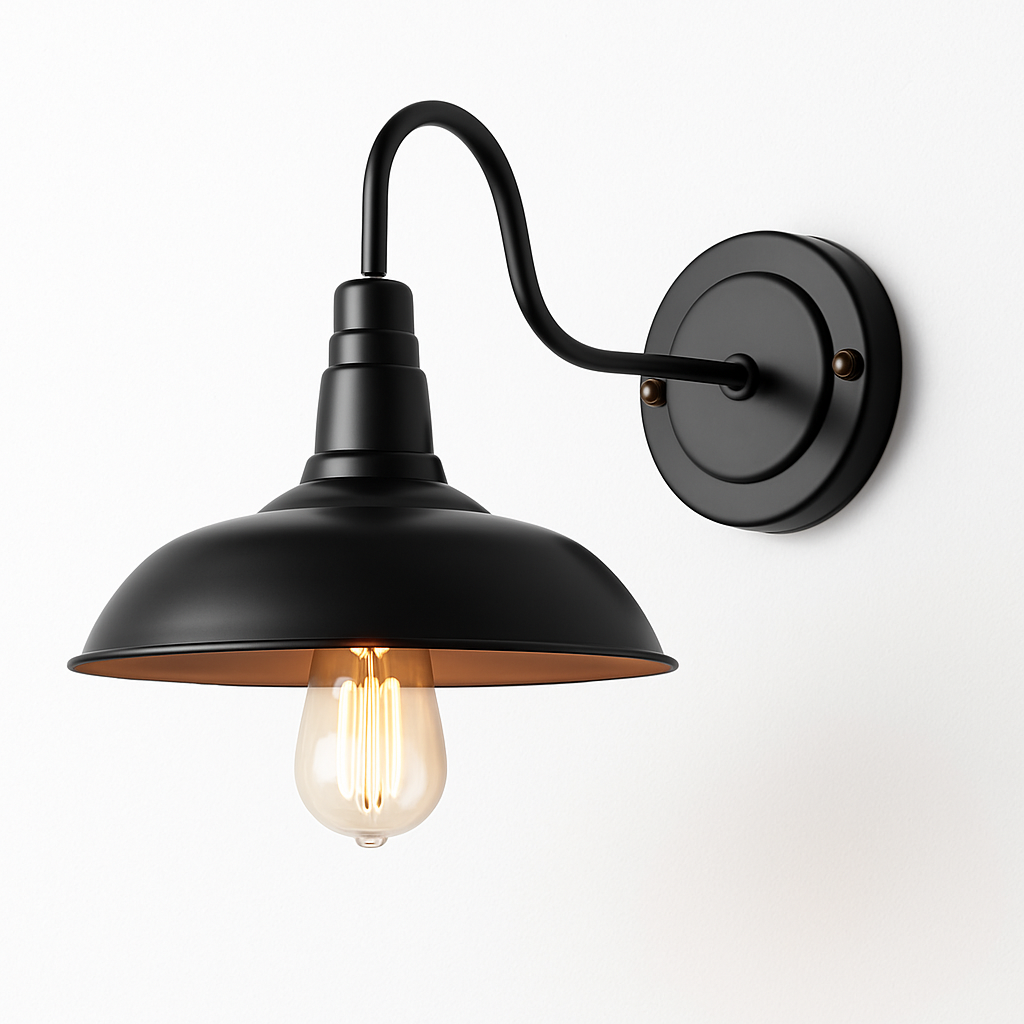 Vezorma | Vintage Rustic Metal Lantern Style Outdoor Wall Light
