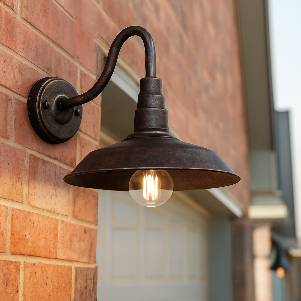Vezorma | Vintage Rustic Metal Lantern Style Outdoor Wall Light