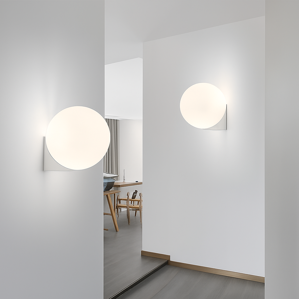 Krythium | Architectural Clear Globe Artistic Wall Light