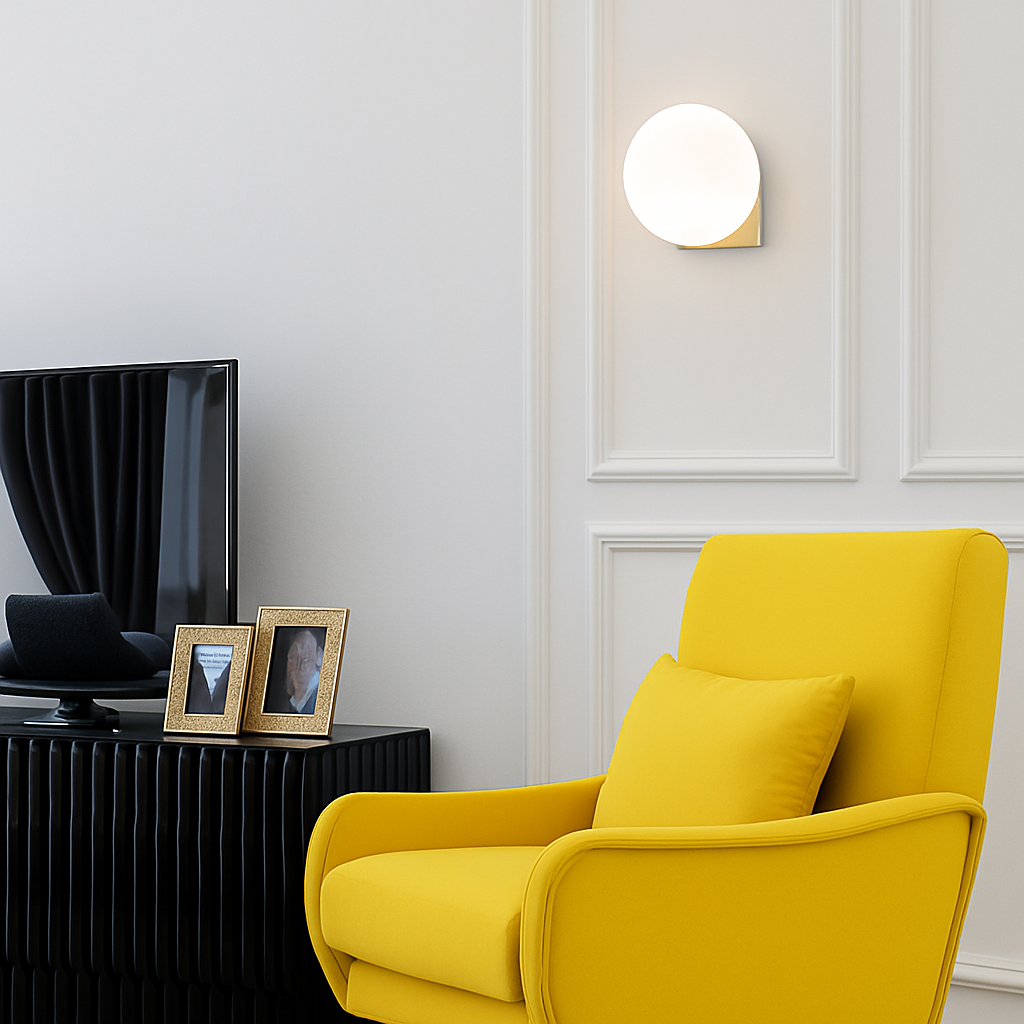 Krythium | Architectural Clear Globe Artistic Wall Light