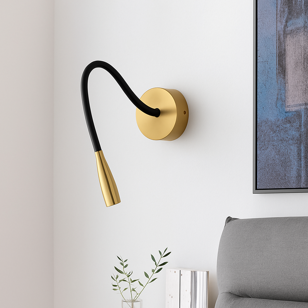 Velvoryn | Minimalist Adjustable Rod Modern Wall Sconce Light