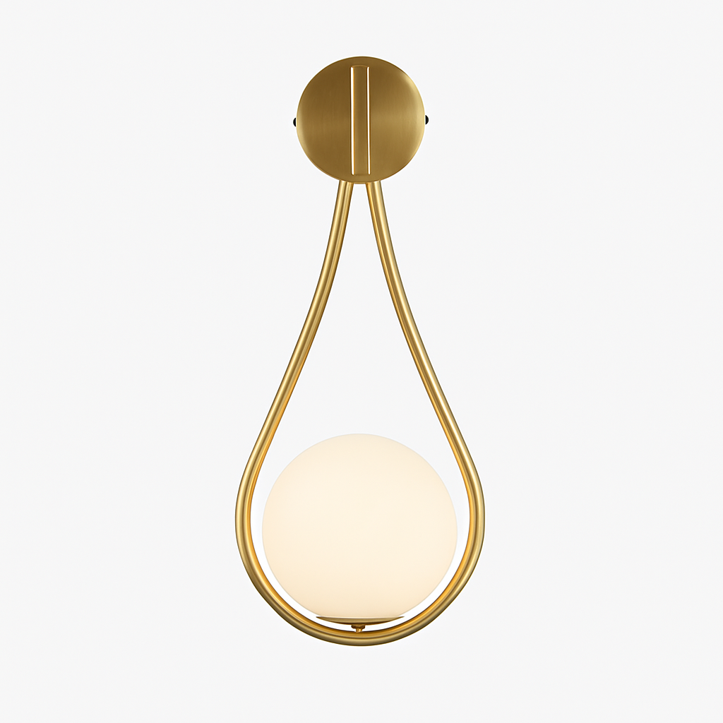 Feroliq | Modern Frosted Glass Globe Wall Light