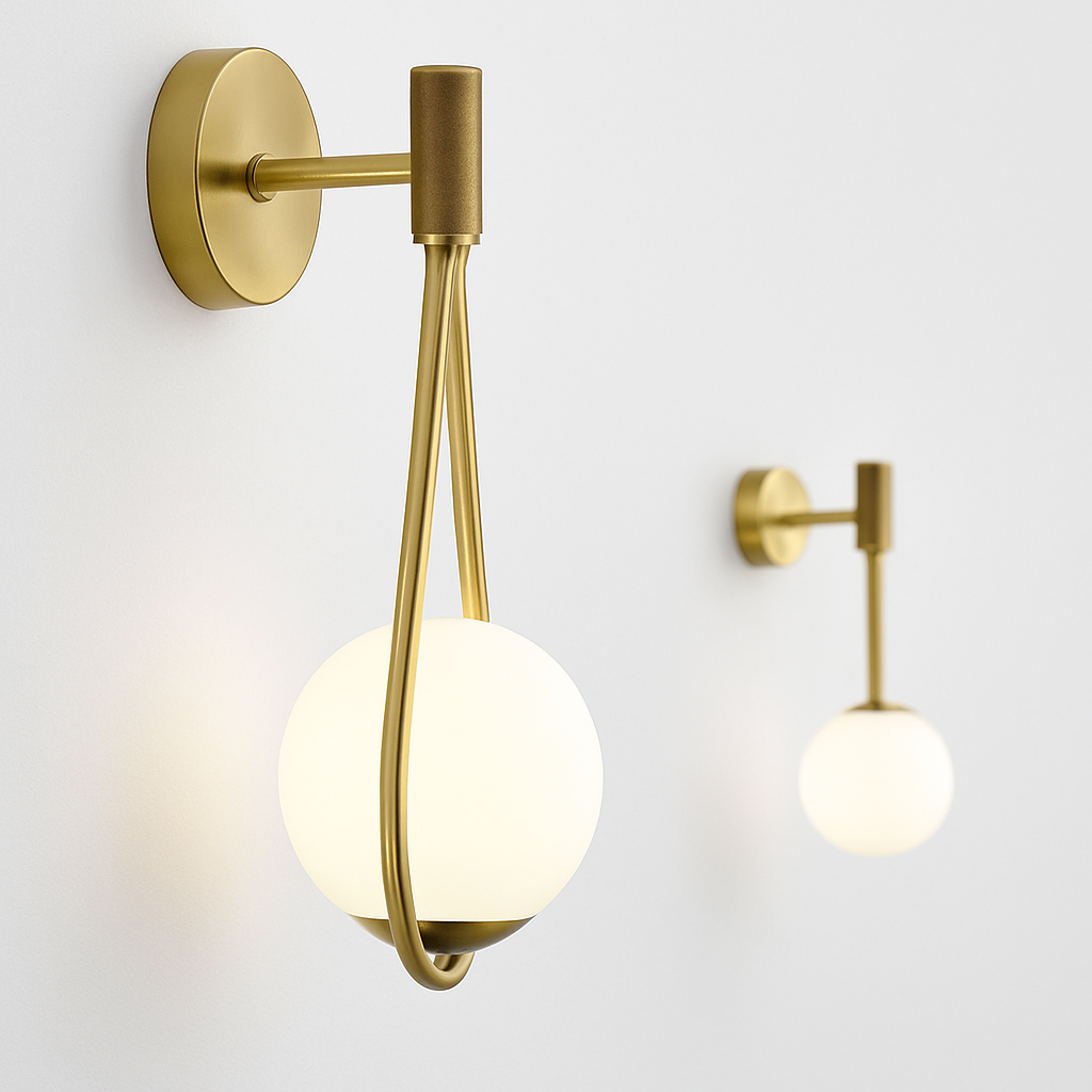 Feroliq | Modern Frosted Glass Globe Wall Light