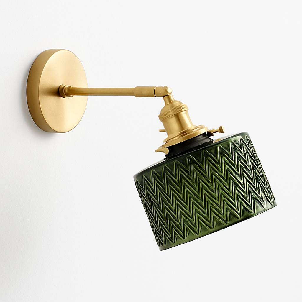 Zyphorin | Nordic Retro Glass Shade Modern Wall Light