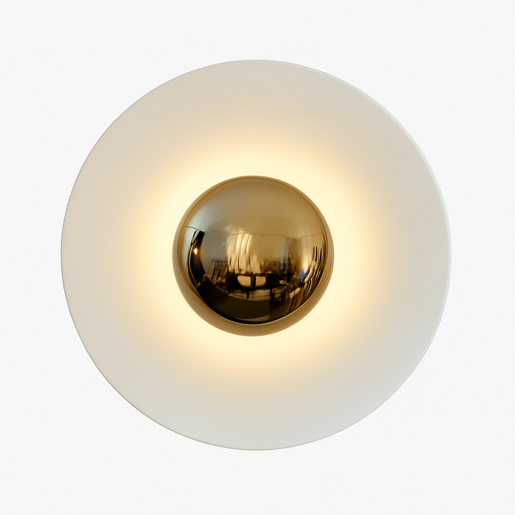 Verloni | Minimalist Disc Metal Decorative Design Wall Light