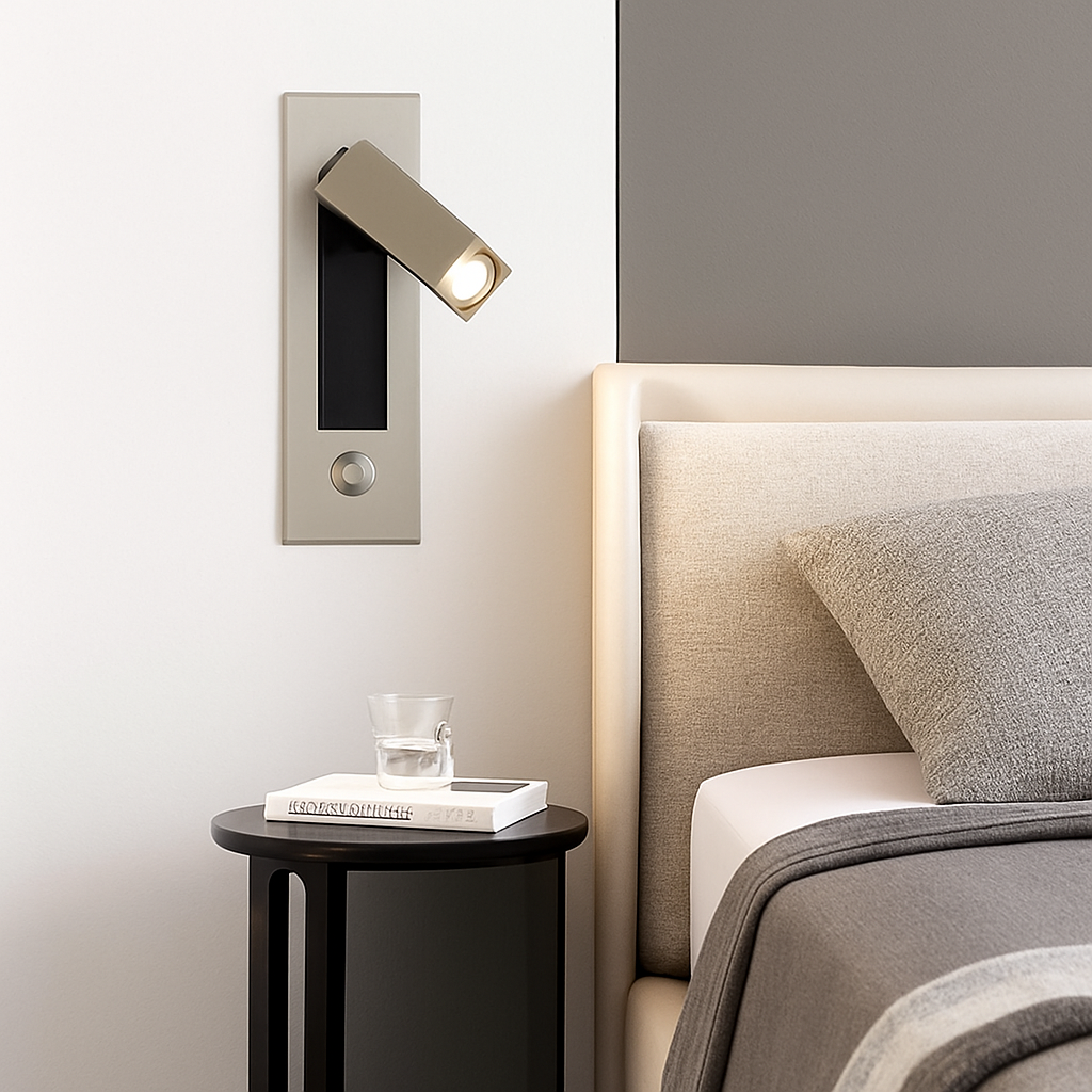 Virello | Minimalist Recessed Square Reading Wall Light Lamp