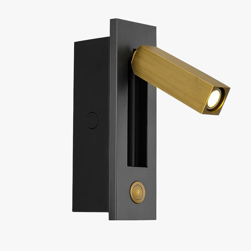 Virello | Minimalist Recessed Square Reading Wall Light Lamp