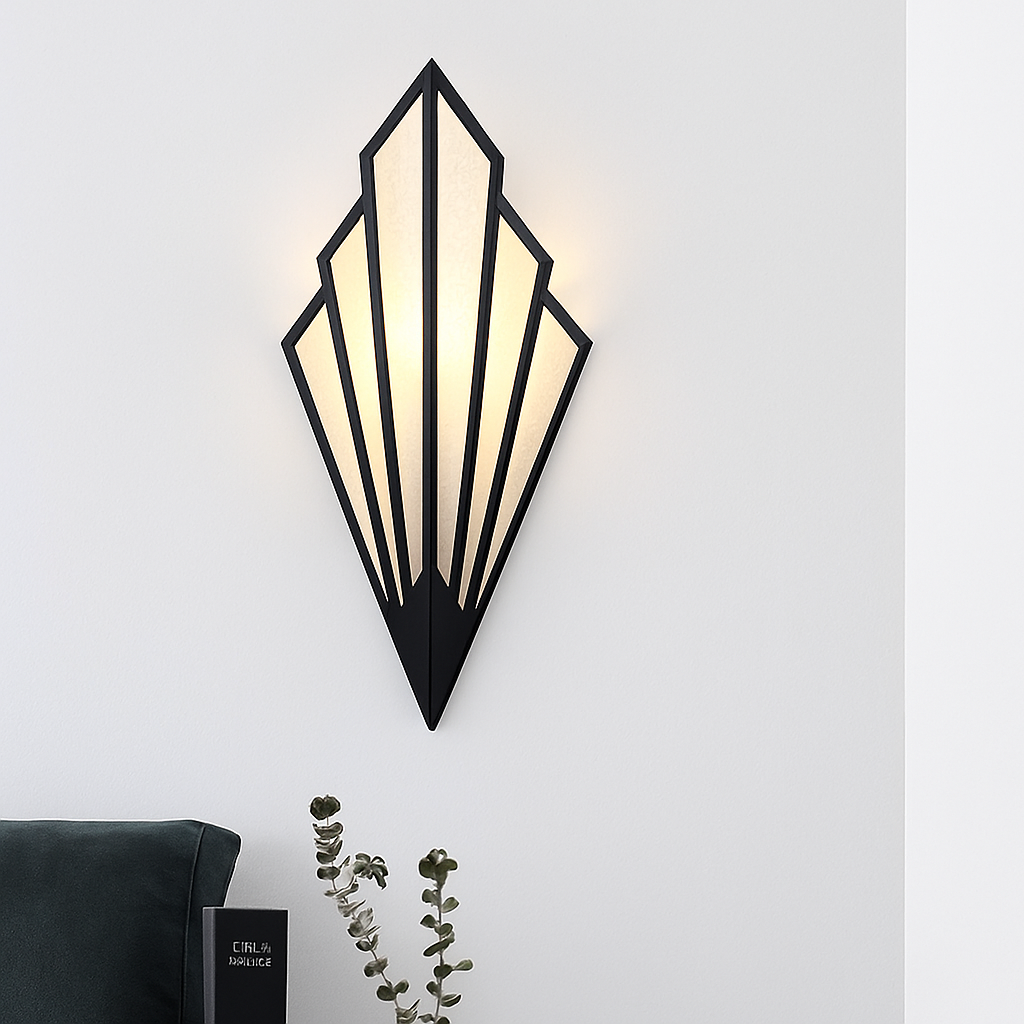 Veltrium | Modern Geometric Triangle LED Metal Wall Light