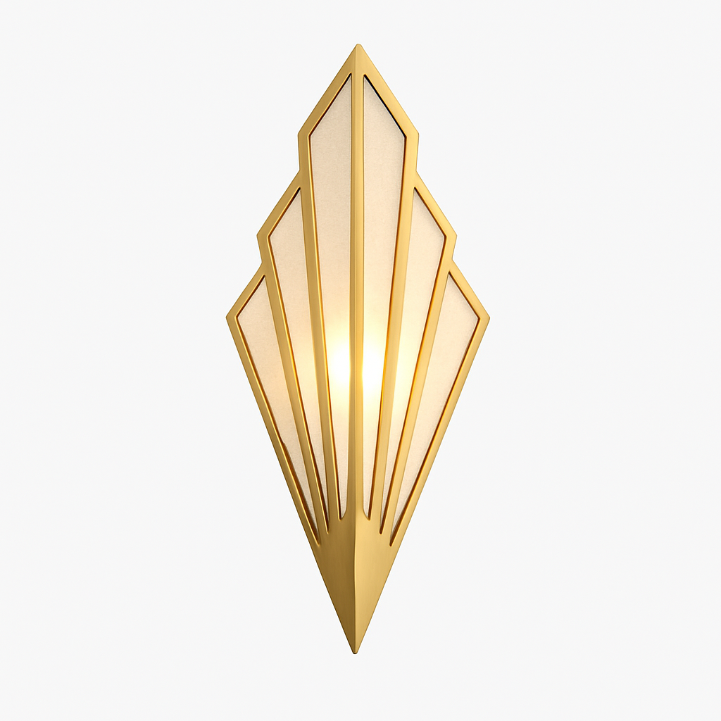 Veltrium | Modern Geometric Triangle LED Metal Wall Light
