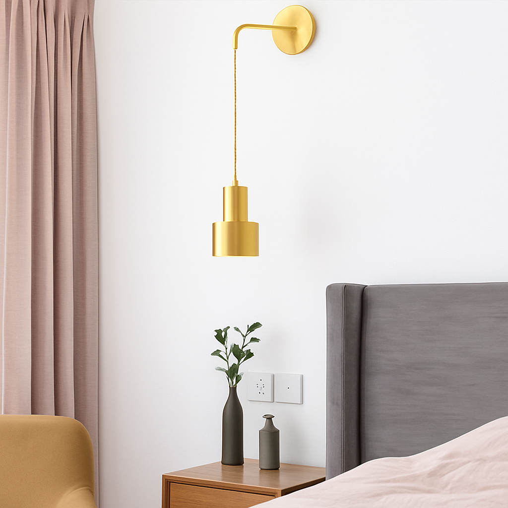 Lumorex | Modern Pendant Style Metal Wall Sconce Light