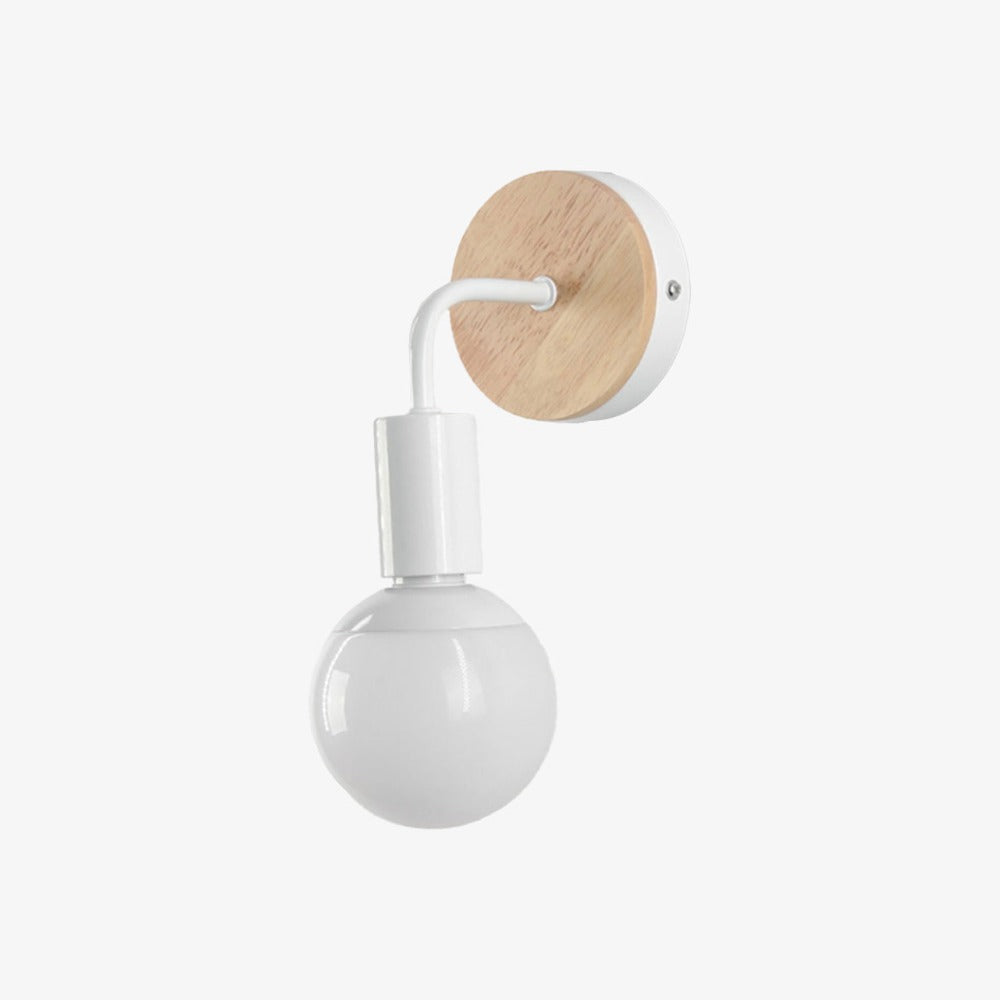 Vaelisth | Minimalist Scandinavian Wood Bracket Wall Light