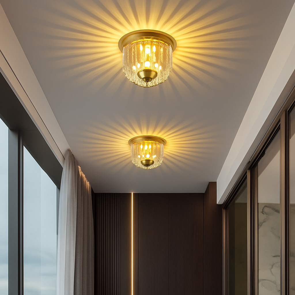 Marquello | Fluted Transparent Glass Bauhaus Inspired Wall Light