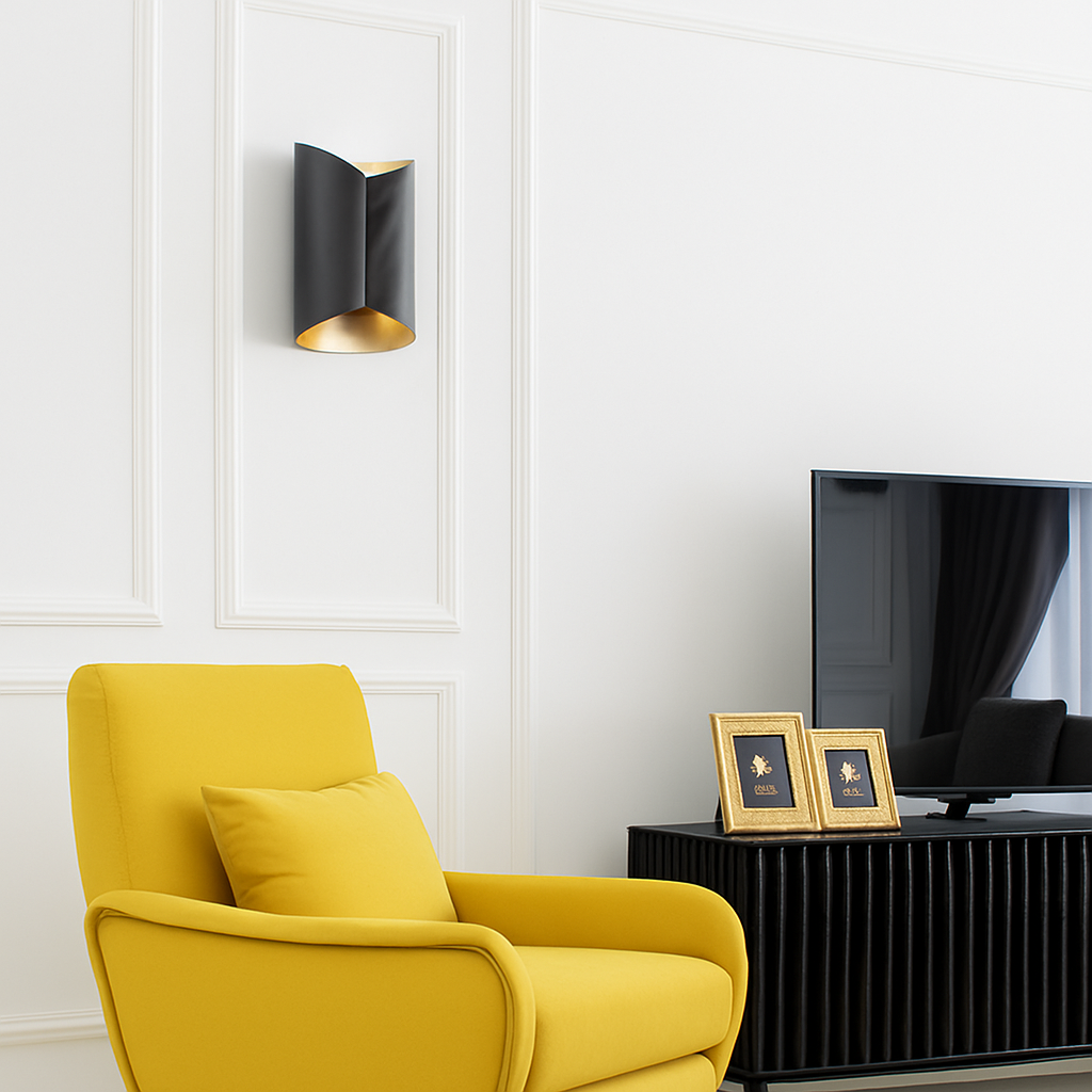 Kensivara | Spiraled Abstract Geometry Artistic Wall Light