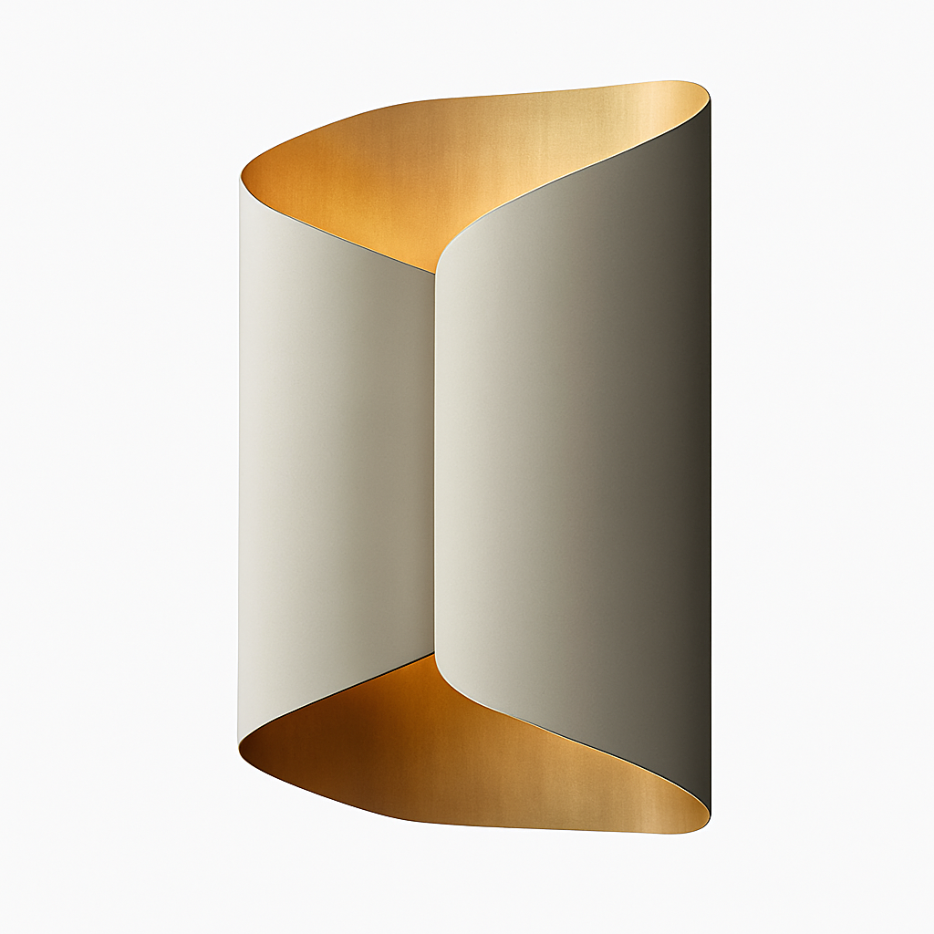 Kensivara | Spiraled Abstract Geometry Artistic Wall Light
